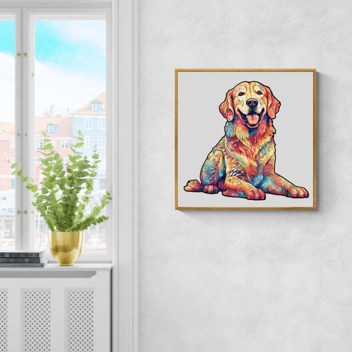 Loyal Golden Retriever Wooden Jigsaw Puzzle - KAAYEE Puzzle