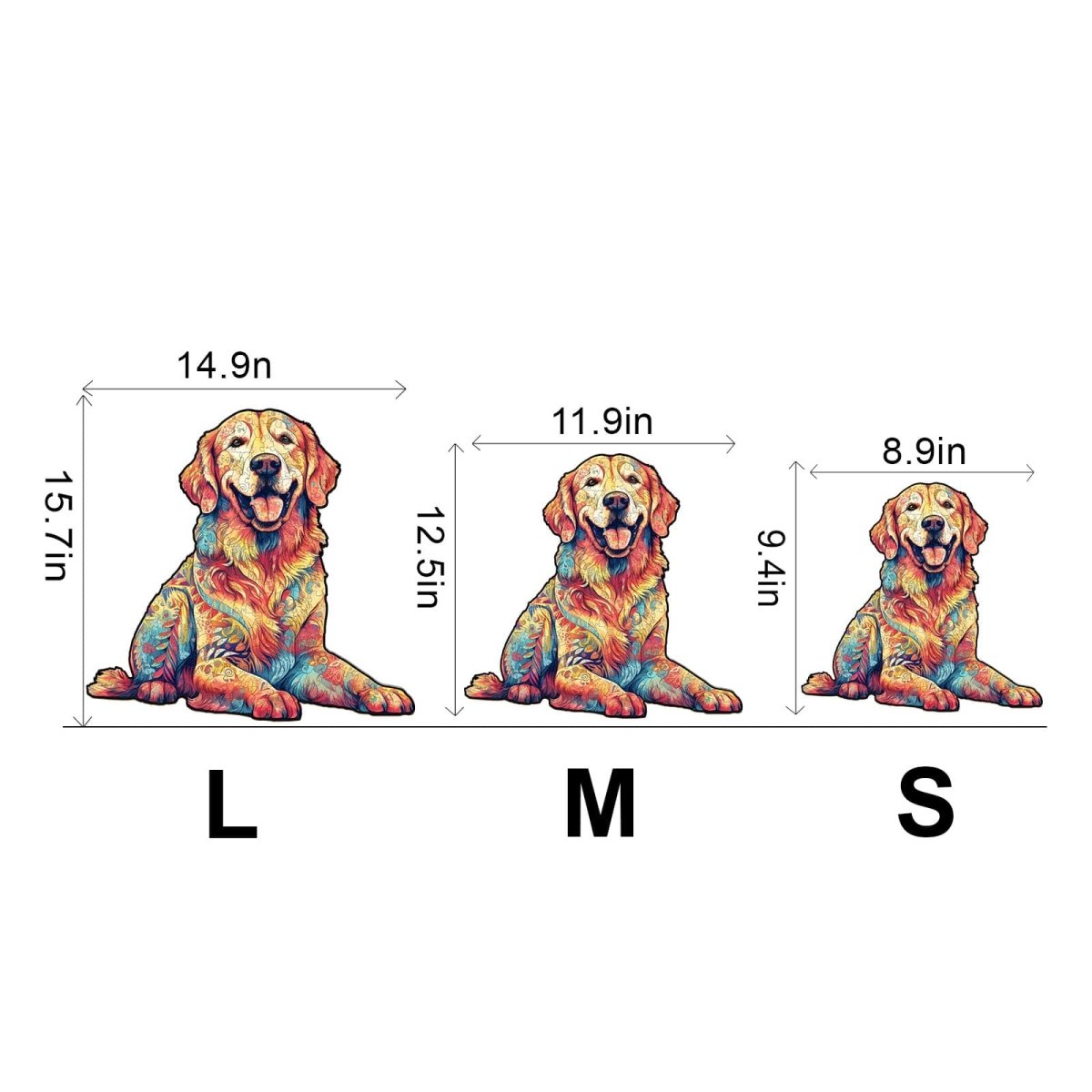 Loyal Golden Retriever Wooden Jigsaw Puzzle - KAAYEE Puzzle