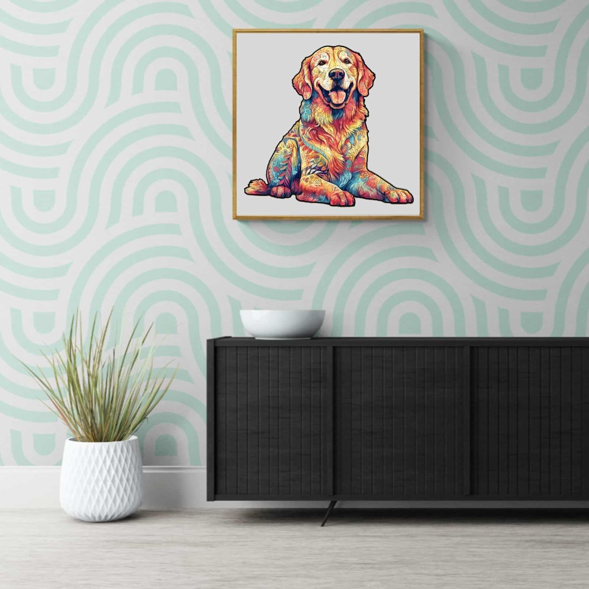 Loyal Golden Retriever Wooden Jigsaw Puzzle - KAAYEE Puzzle