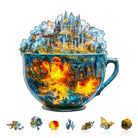 Magic cup - 2 Wooden Jigsaw Puzzle - KAAYEE Puzzle