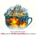 Magic cup - 2 Wooden Jigsaw Puzzle - KAAYEE Puzzle