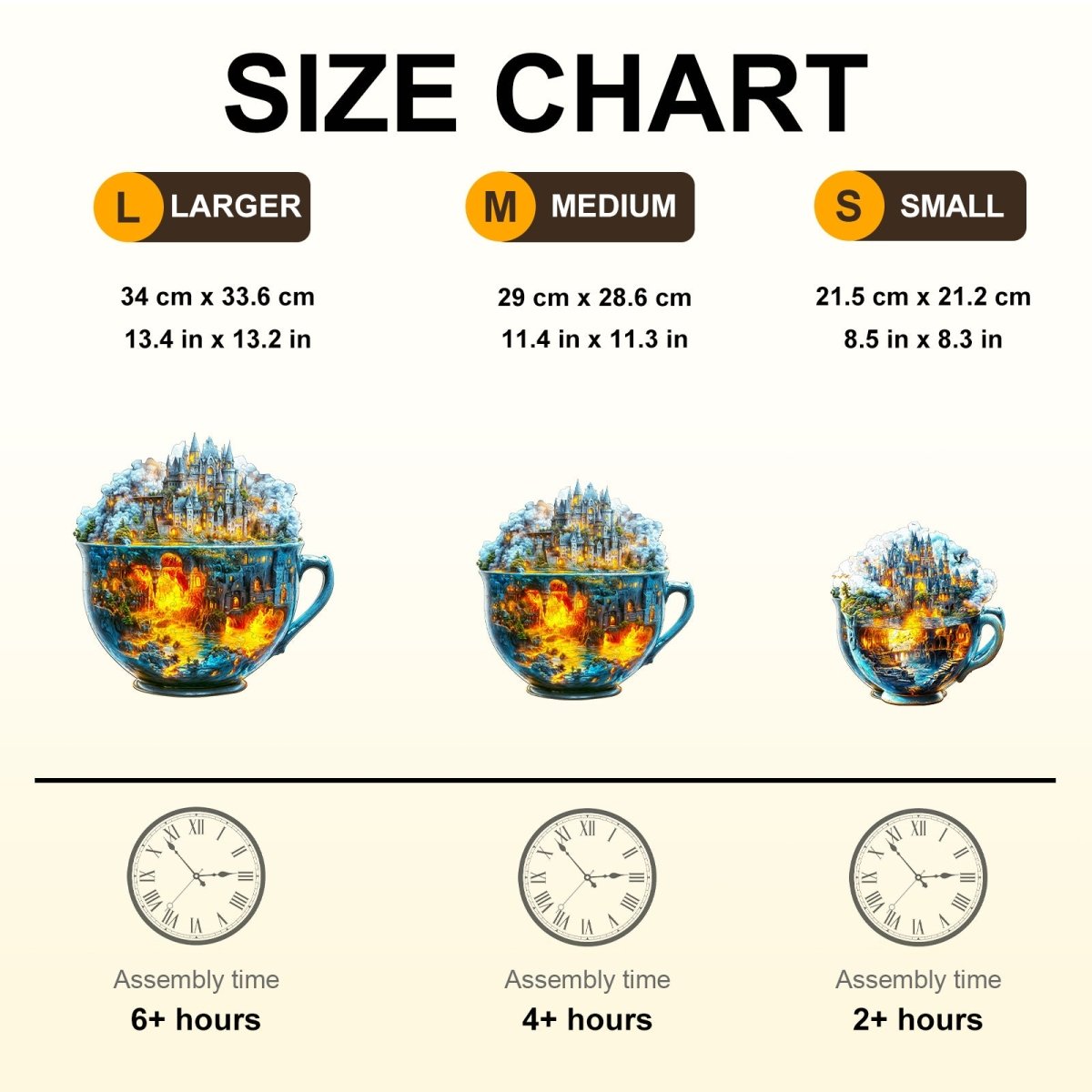 Magic cup - 2 Wooden Jigsaw Puzzle - KAAYEE Puzzle