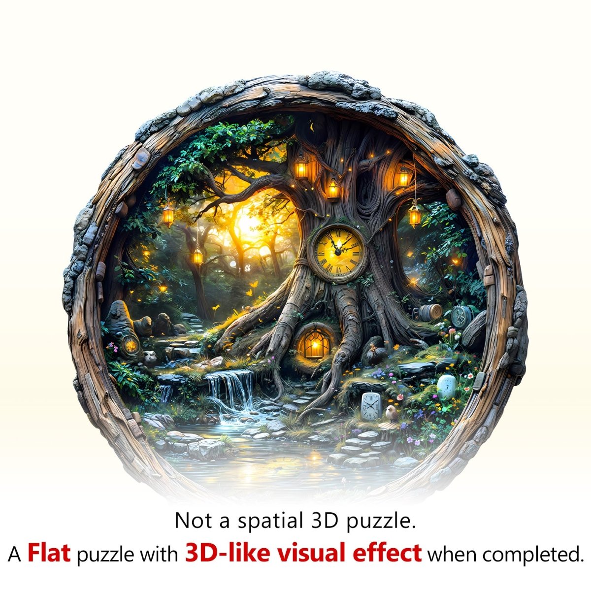 Magic time tree Wooden Jigsaw Puzzle - KAAYEE Puzzle