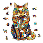 Maine Cat 2 Wooden Jigsaw Puzzle - KAAYEE Puzzle