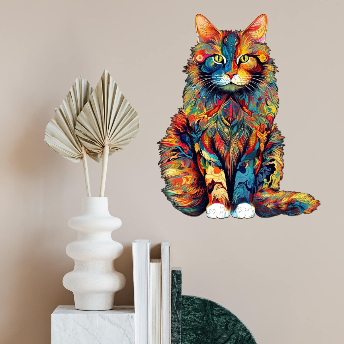 Maine Cat Wooden Jigsaw Puzzle - KAAYEE Puzzle
