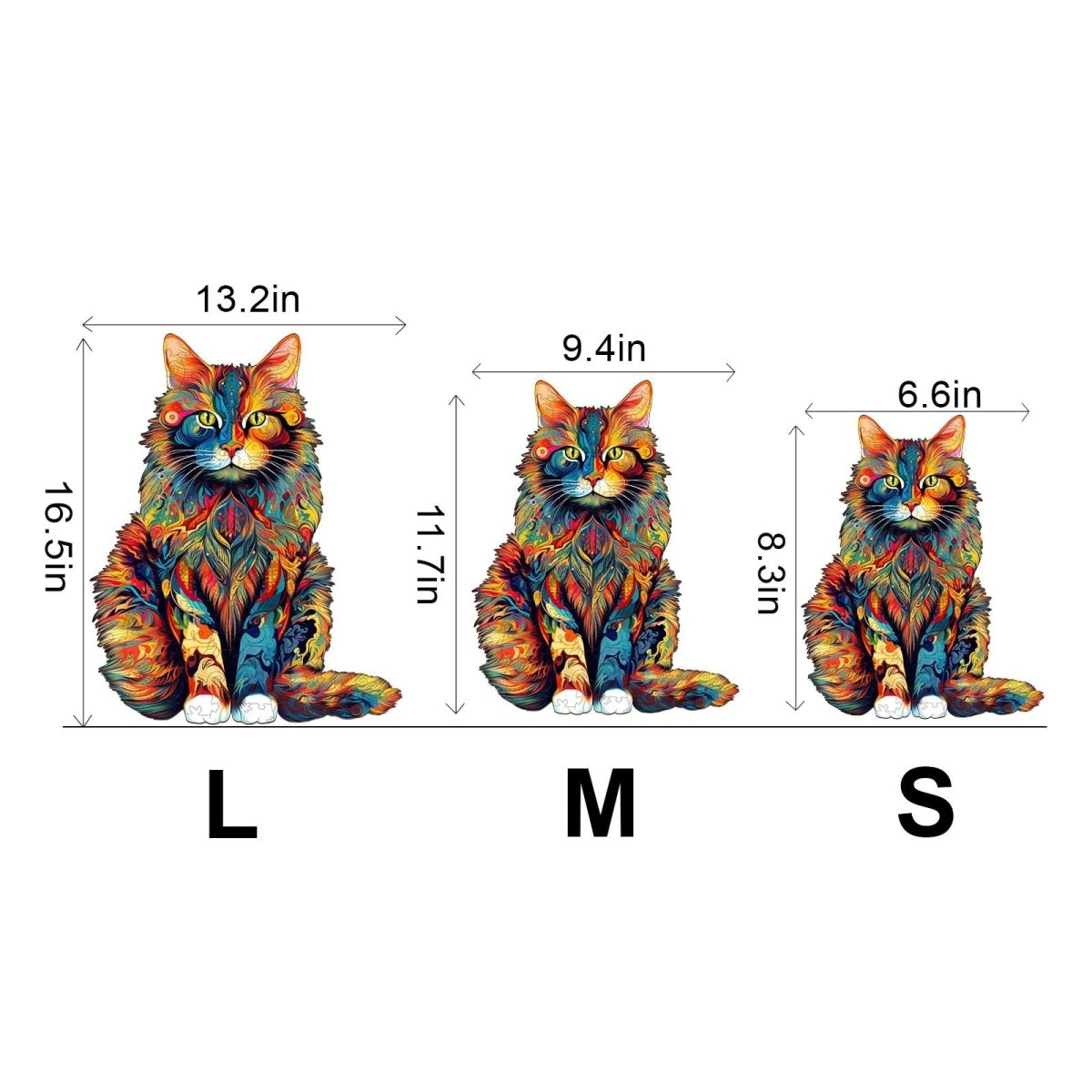 Maine Cat Wooden Jigsaw Puzzle - KAAYEE Puzzle