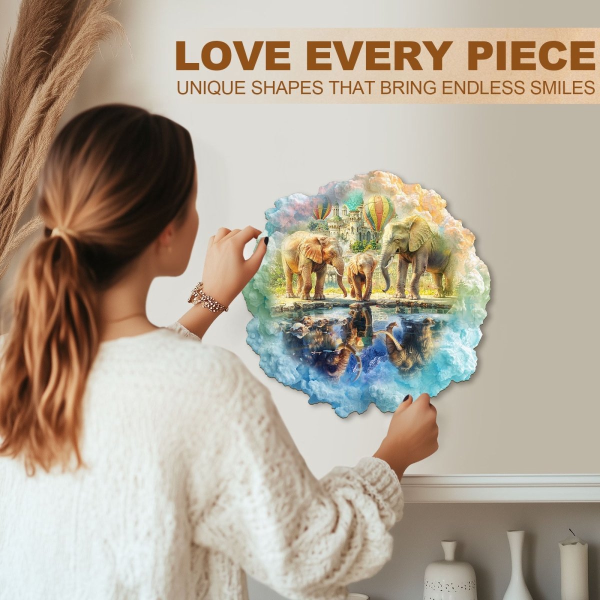 Mammoth—My wish Wooden Jigsaw Puzzle - KAAYEE Puzzle