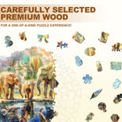 Mammoth—My wish Wooden Jigsaw Puzzle - KAAYEE Puzzle