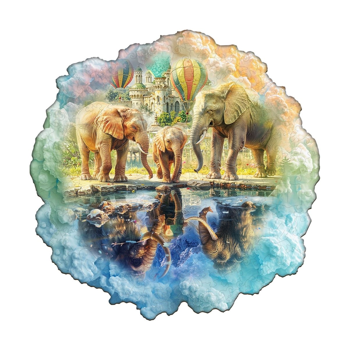 Mammoth—My wish Wooden Jigsaw Puzzle - KAAYEE Puzzle