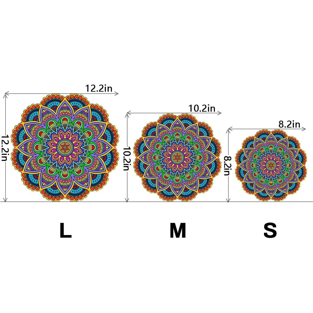MANDALA 2 Wooden Jigsaw Puzzle - KAAYEE Puzzle