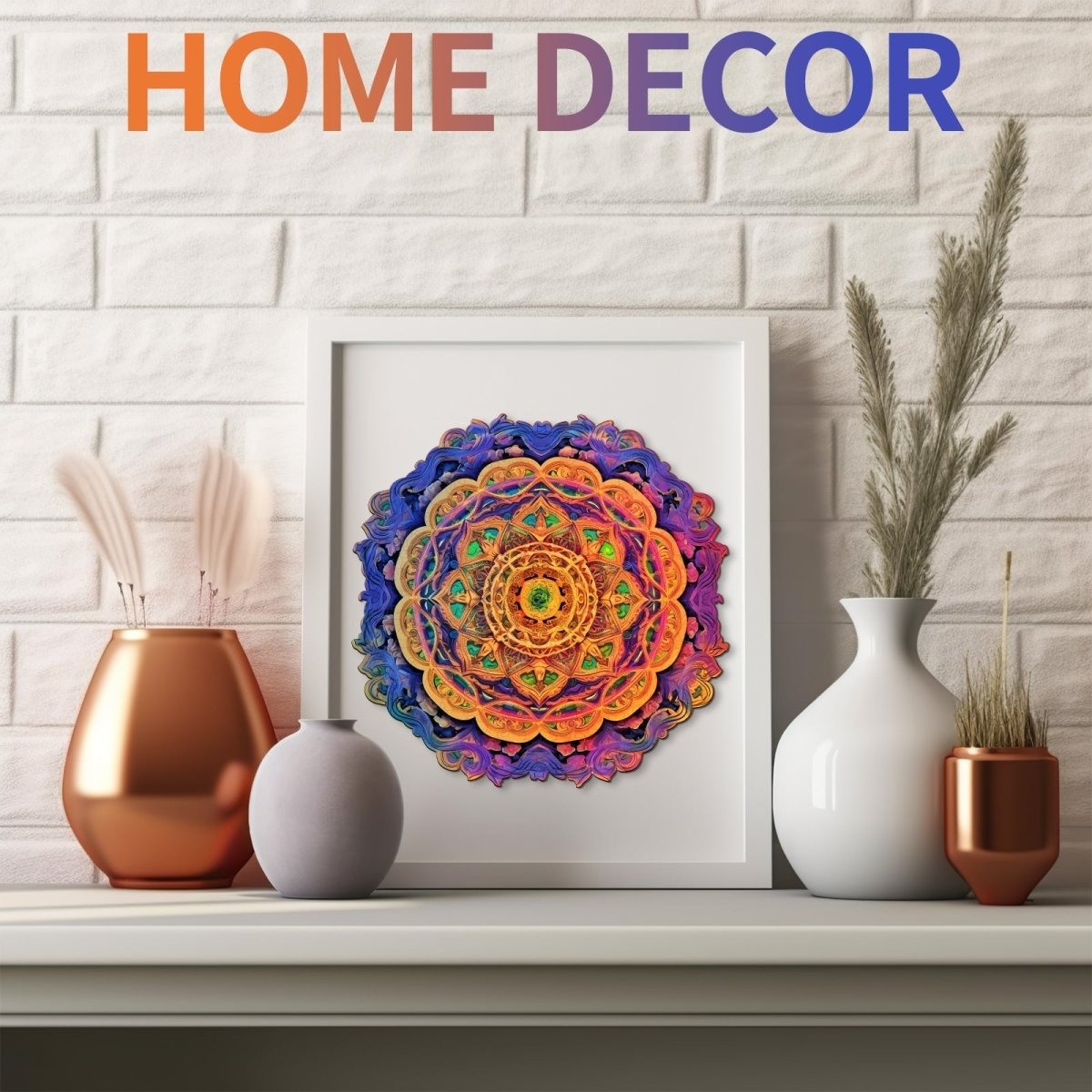 Mandala 4 Wooden Jigsaw Puzzle - KAAYEE Puzzle