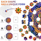 Mandala 4 Wooden Jigsaw Puzzle - KAAYEE Puzzle