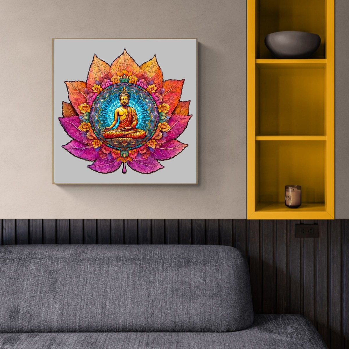 Mandala Buddhism Wooden Jigsaw Puzzle - KAAYEE Puzzle