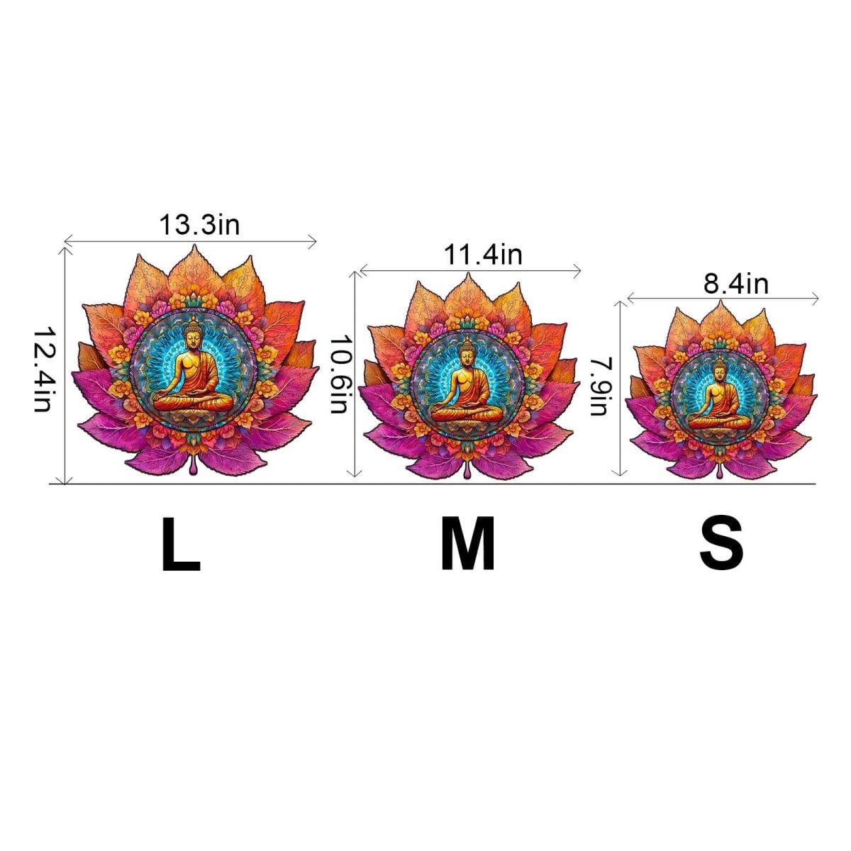 Mandala Buddhism Wooden Jigsaw Puzzle - KAAYEE Puzzle