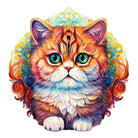 MANDALA CAT Wooden Jigsaw Puzzle - KAAYEE Puzzle