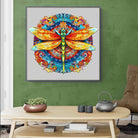 MANDALA DRAGONFLY Wooden Jigsaw Puzzle - KAAYEE Puzzle
