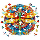 MANDALA DRAGONFLY Wooden Jigsaw Puzzle - KAAYEE Puzzle