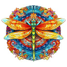 MANDALA DRAGONFLY Wooden Jigsaw Puzzle - KAAYEE Puzzle