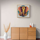 Mandala Elephant Family Wooden Jigsaw Puzzle - KAAYEE Puzzle