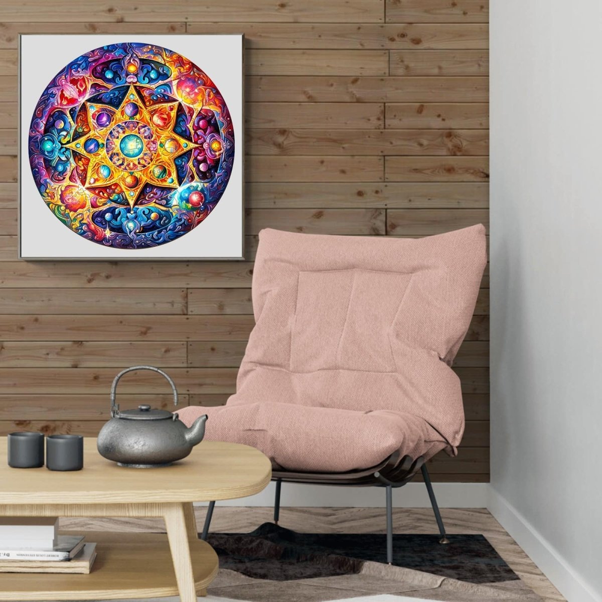 Mandala Planet Wooden Jigsaw Puzzle - KAAYEE Puzzle