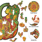 Mandala Pumpkin Wooden Jigsaw Puzzle - KAAYEE Puzzle