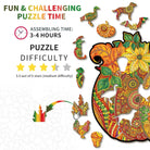 Mandala Pumpkin Wooden Jigsaw Puzzle - KAAYEE Puzzle