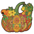 Mandala Pumpkin Wooden Jigsaw Puzzle - KAAYEE Puzzle