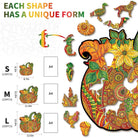 Mandala Pumpkin Wooden Jigsaw Puzzle - KAAYEE Puzzle