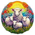 MANDALA SHEEP Wooden Jigsaw Puzzle - KAAYEE Puzzle