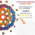 Mandala Wooden Jigsaw Puzzle - KAAYEE Puzzle