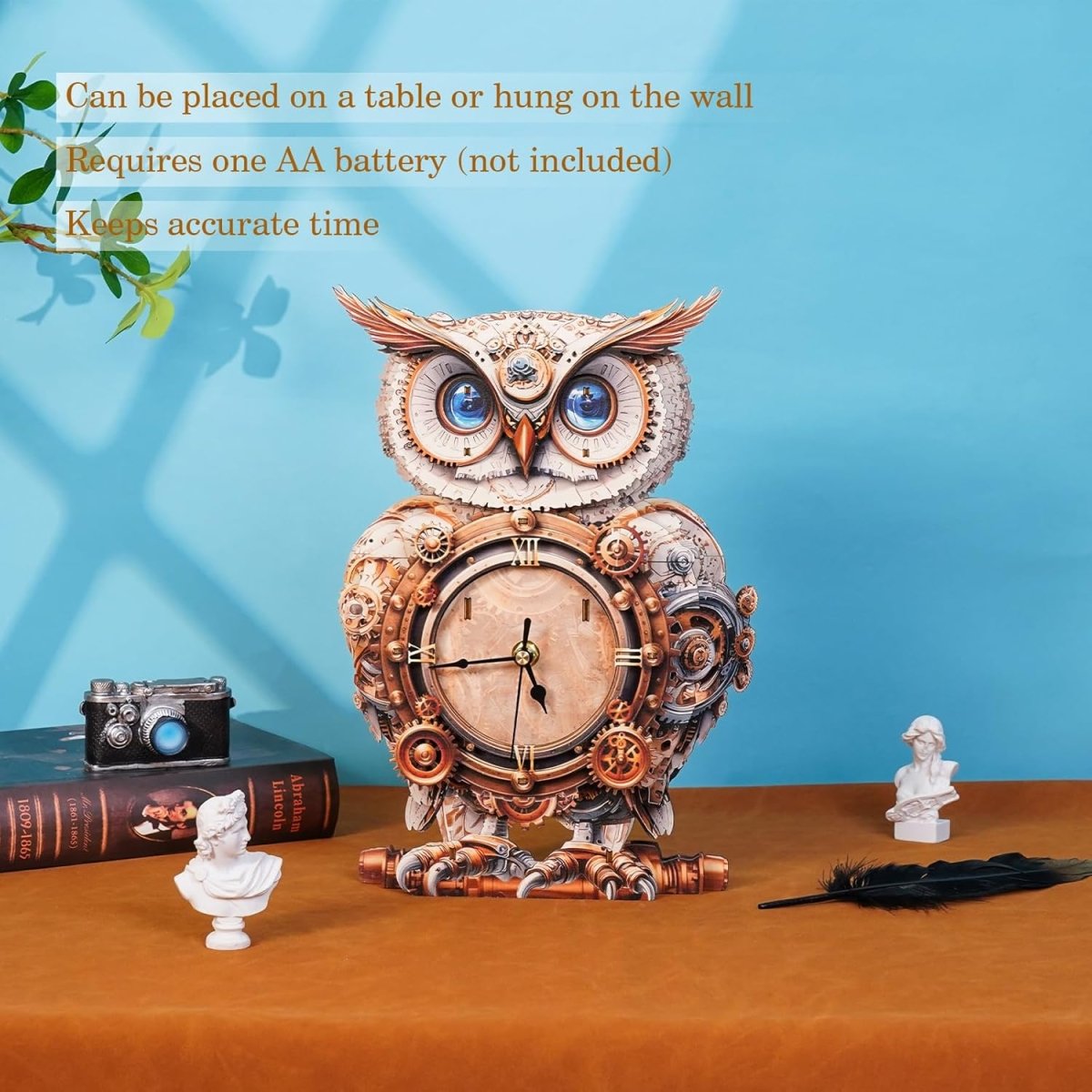Mechanical Owl Clock DIY Wooden Puzzle - KAAYEE Puzzle