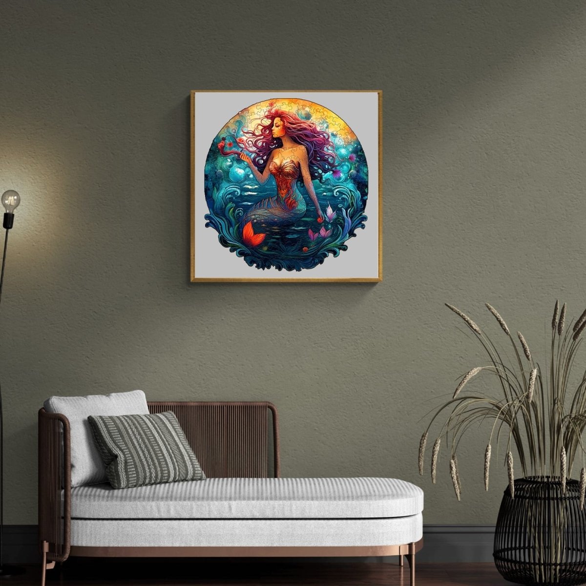 Mermaid Aqua Woman Wooden Jigsaw Puzzle - KAAYEE Puzzle