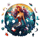 Mermaid Aqua Woman Wooden Jigsaw Puzzle - KAAYEE Puzzle
