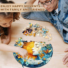 Moon sun and girl Wooden Jigsaw Puzzle - KAAYEE Puzzle