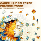 Moon sun and girl Wooden Jigsaw Puzzle - KAAYEE Puzzle