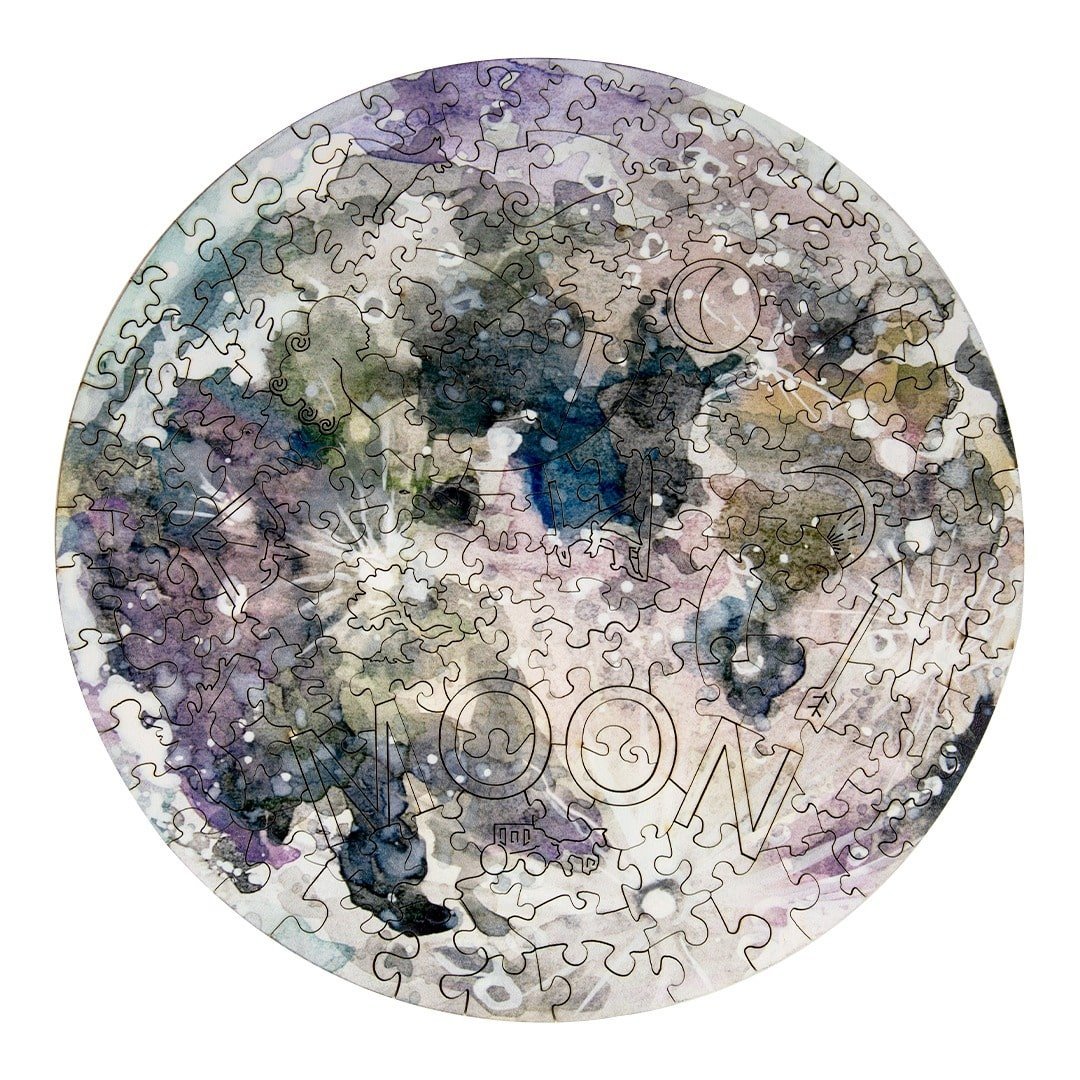 MOON Wooden Jigsaw Puzzle - KAAYEE Puzzle