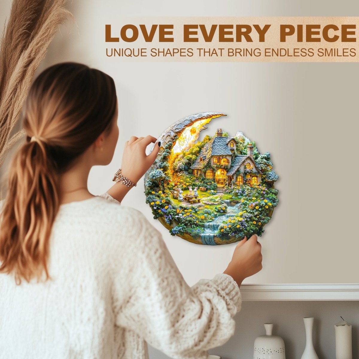 Moonlight Garden - 2 Wooden Jigsaw Puzzle - KAAYEE Puzzle