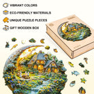 Moonlight Garden - 2 Wooden Jigsaw Puzzle - KAAYEE Puzzle