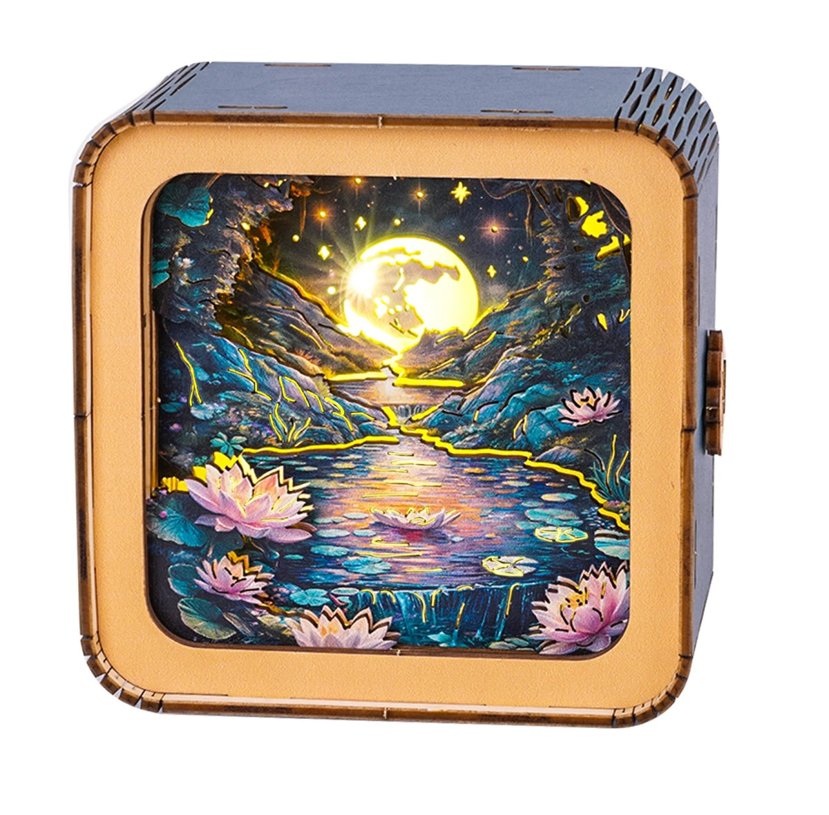 Moonlight over Lotus Pond Night Light - KAAYEE Puzzle