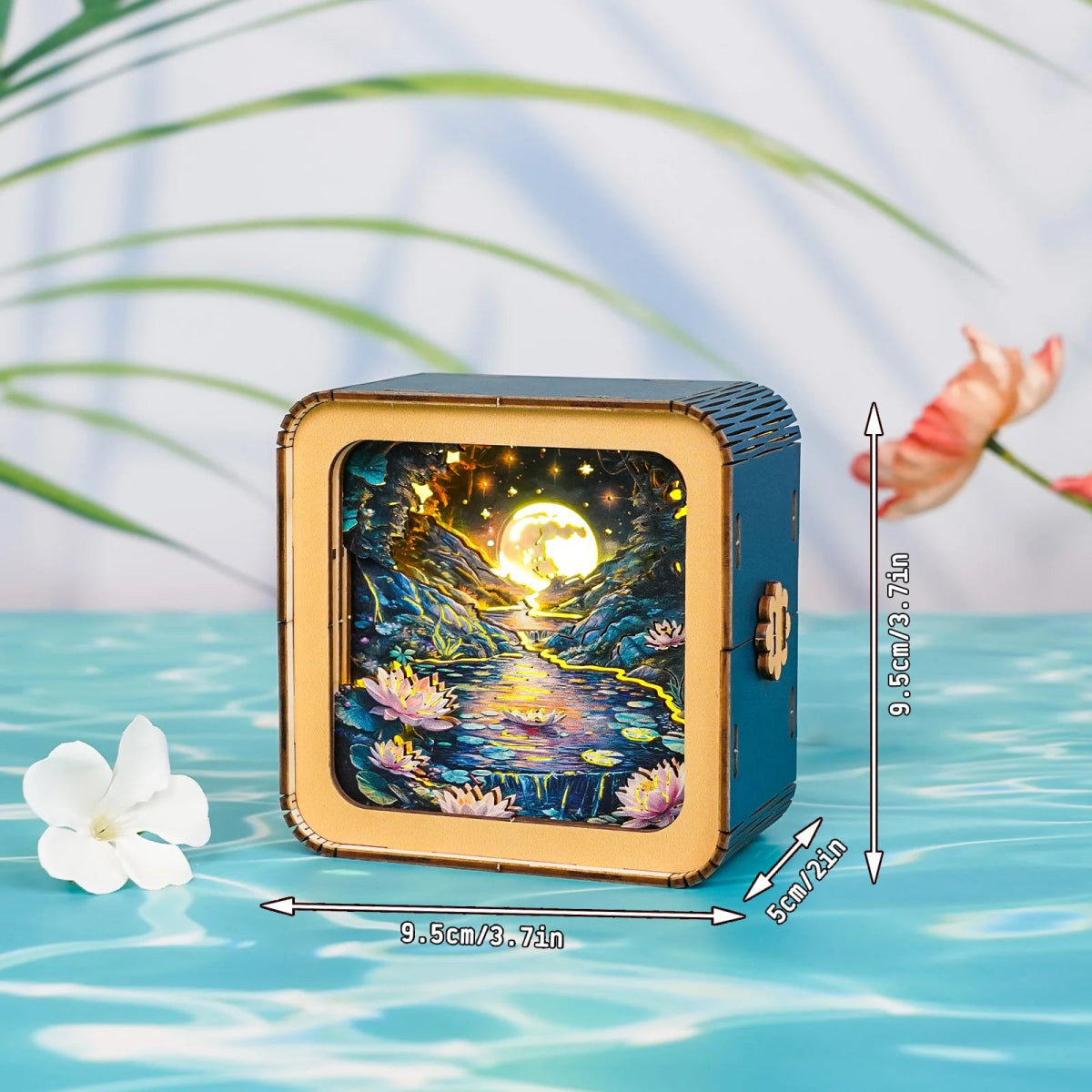 Moonlight over Lotus Pond Night Light - KAAYEE Puzzle