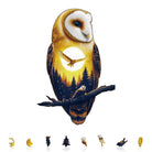 Moonlight Snow Owl Wooden Jigsaw Puzzle - KAAYEE Puzzle