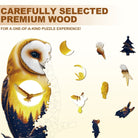 Moonlight Snow Owl Wooden Jigsaw Puzzle - KAAYEE Puzzle