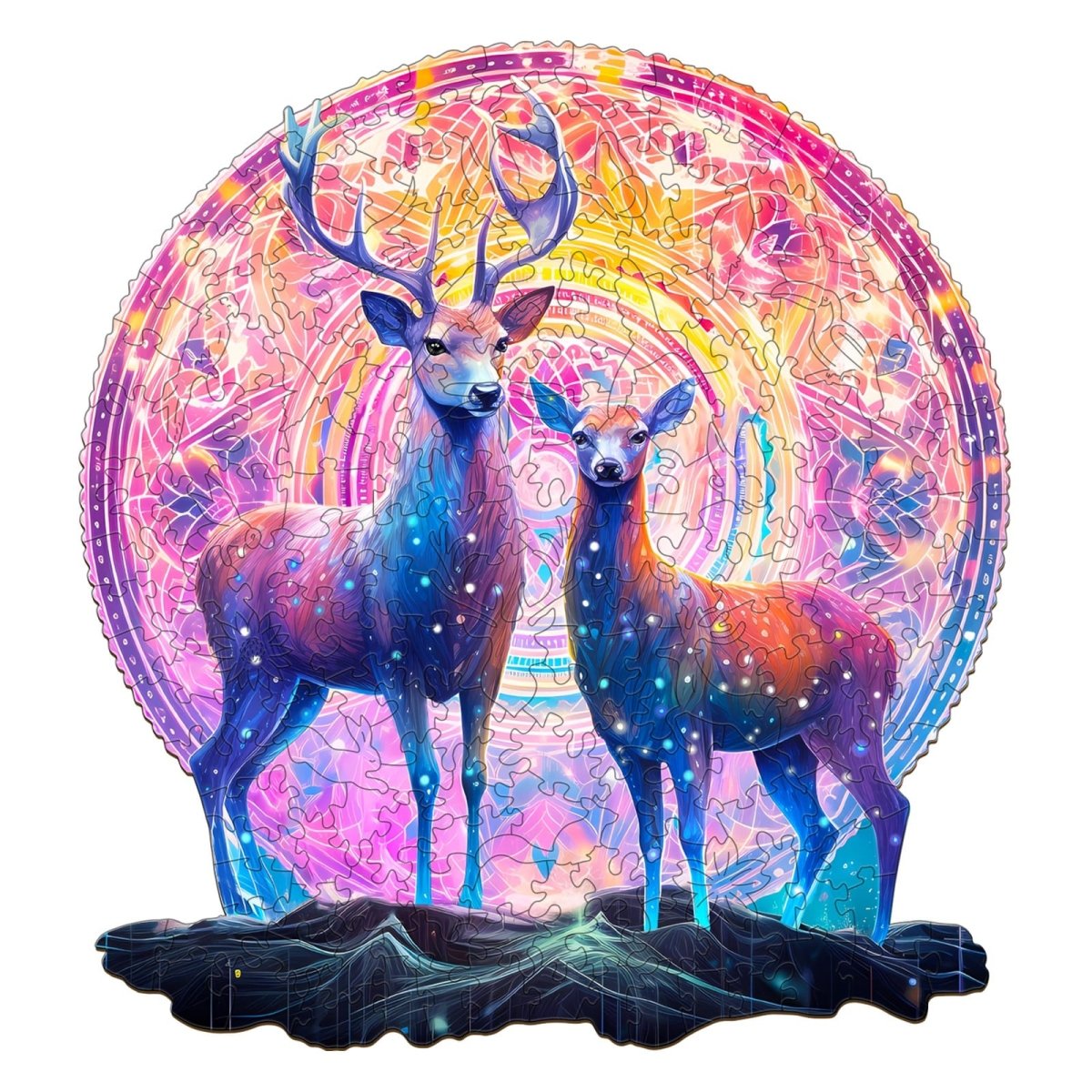 Moose Patron Saint Wooden Jigsaw Puzzle - KAAYEE Puzzle