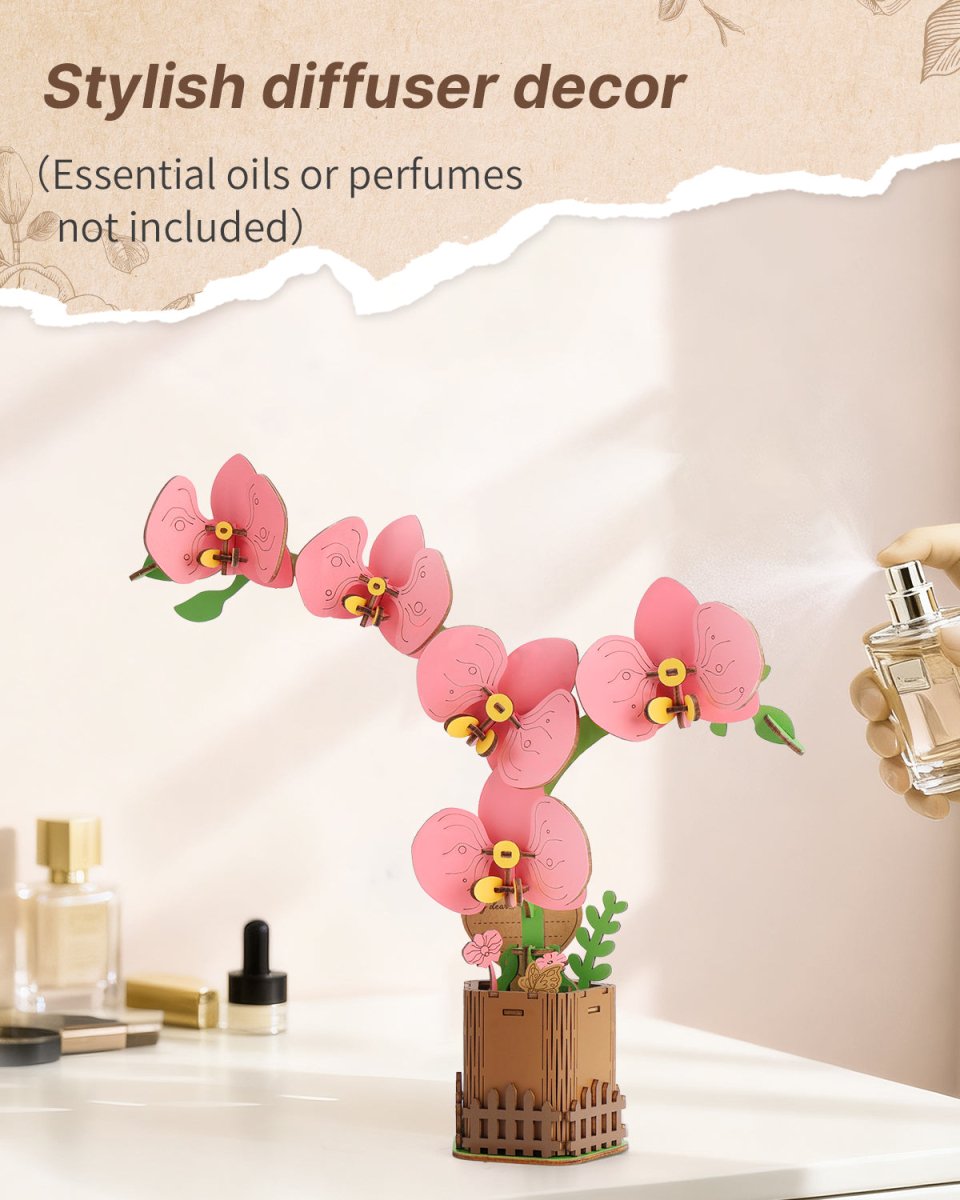 Moth Orchid DIY Wooden Flower - KAAYEE Puzzle