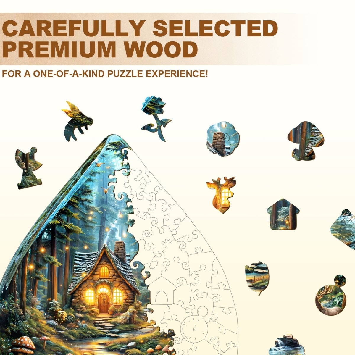 Mystic Forest Wooden Jigsaw Puzzle - KAAYEE Puzzle