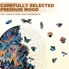Nebula Wolf Wooden Jigsaw Puzzle - KAAYEE Puzzle