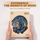 Nebula Wolf Wooden Jigsaw Puzzle - KAAYEE Puzzle