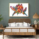 nectar feeding hummingbirds Wooden Jigsaw Puzzle - KAAYEE Puzzle