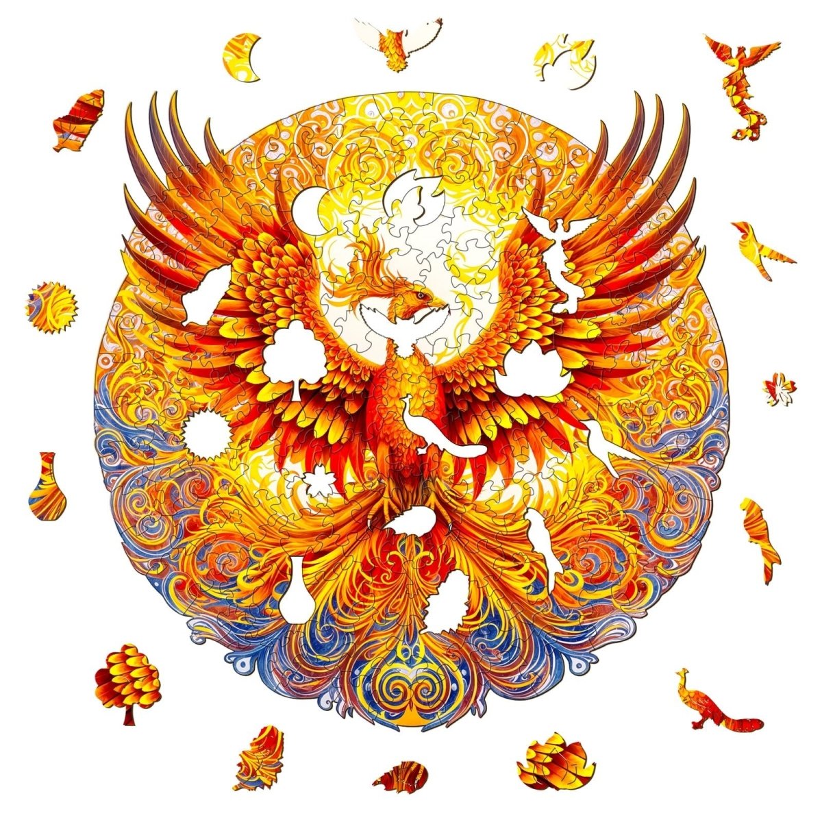Noble Phoenix Wooden Jigsaw Puzzle - KAAYEE Puzzle