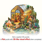 Oasis greenhouse Wooden Jigsaw Puzzle - KAAYEE Puzzle